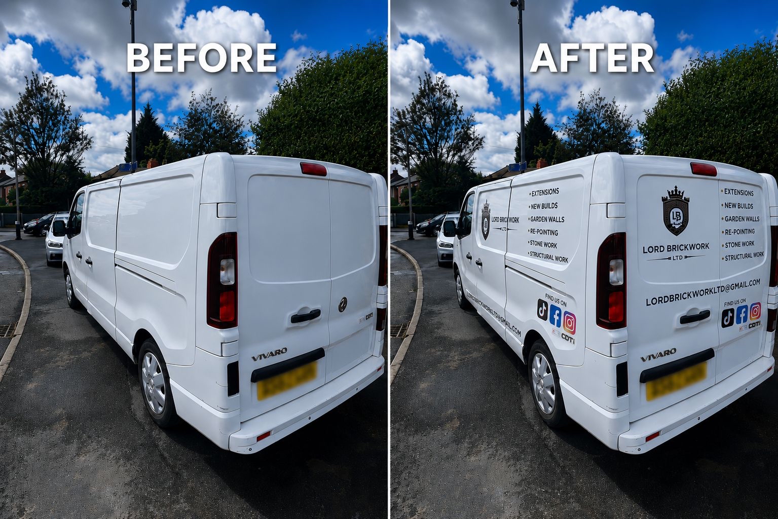 Panel Van Graphix Brewster Signs | Professional DIY Van Graphics UK